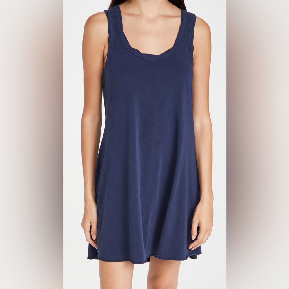NWT Z Supply Avery navy cotton dress L